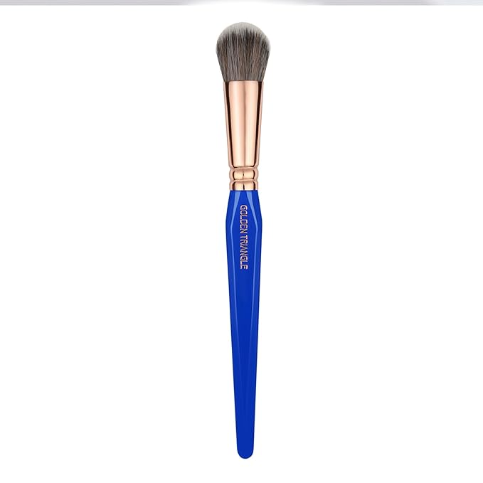 Bdellium Tools Professional Makeup Brush - Golden Triangle 963 BDHD Phase II xs - With All-Vegan Synthetic Fibers For Precision Blending Highlighting Contouring and Softening (Blue 1pc)