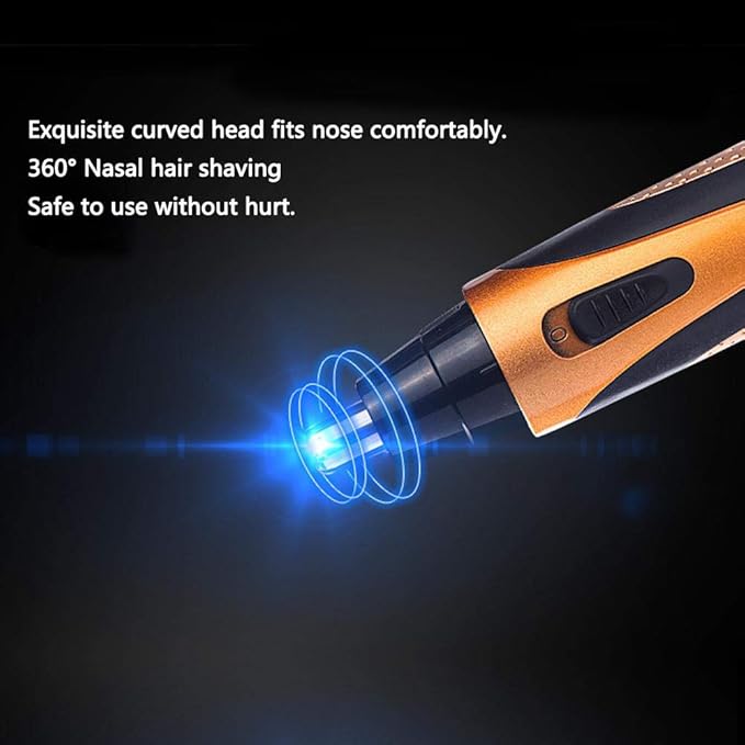 Mens Facial Hair Trimmer Kit 4 IN 1 Rechargeable Nose Hair Stubble Beard Ear Eyebrow Shaver for