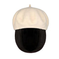 Hat Wig Beret Hat with Hair Extensions Classic French Wool Hat Straight Short Bob Hairpiece Women Bob Wig Hats