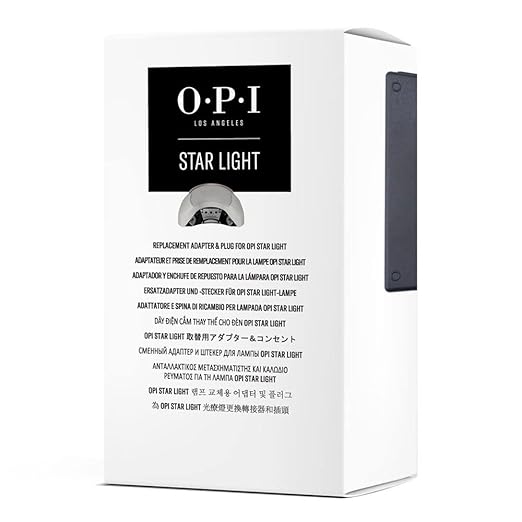 OPI Star Light Gel Lamp 3.0 | Premium LED Lamp for Gel Nails | Drop Resistant | Uniform Curing | With Hand Plate &amp Adaptor Cord