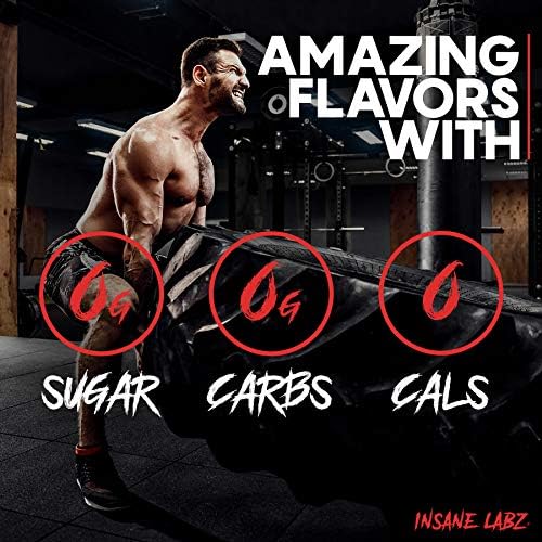 Insane Labz I am God Pre Workout High Stim Pre Workout Powder Loaded with Creatine and DMAE Bitartrate Fueled by AMPiberry Energy Focus Endurance Muscle Growth25 Srvgs Apple