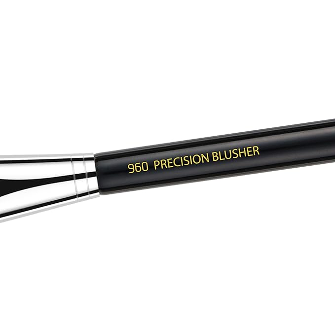 Bdellium Tools Professional Makeup Brush - Maestro Series 960 Precision Blusher - With Mix of Soft Synthetic &amp Natural Fibers For Pop of Color to the Cheeks (Black 1pc)