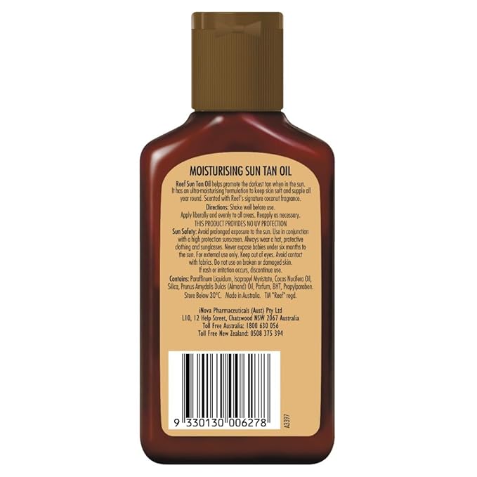 Reef Dark Sun Tan Oil Coconut 125ml (SPF0)