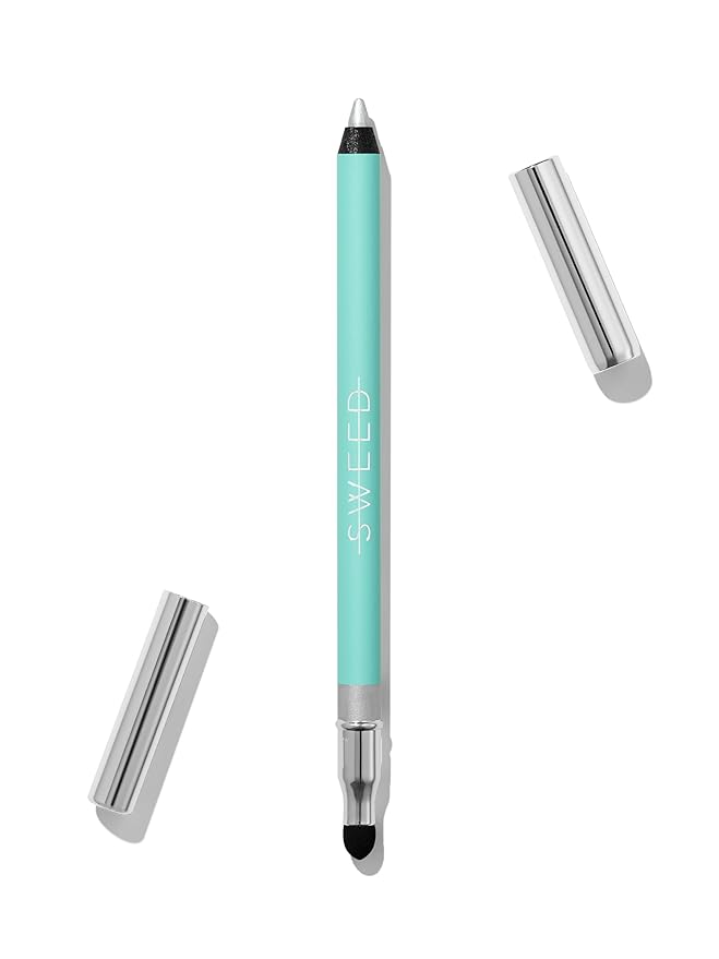 Sweed - Satin Eyeliner | Creamy-Matte Rich Color Long-Lasting Wear | Vegan Cruelty-Free Clean Beauty (Euphoria Silver)