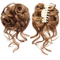 FRANCES Fake Hair Bun Synthetic Hair Bun Messy Curly Bun Claw Clip Bun Headband Wig Ponytail Hair Extensions Women Wig Hair Bun Hair Accessories (Color : SW207)