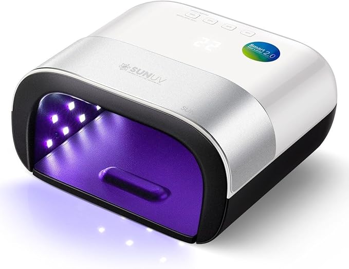 SUNUV SUN3 Professional UV Light for Gel Nails LED Nail Lamp for Gel Polish with 4-Timer and Sensor 39 PCS LED Beads UV Dryer for Salon Home Gift for Woman Mom Girl