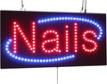 Nails Sign Jumbo Size 27x15 69x38cm TOPKING LED Neon Florescent Signage Signboard Display Billboard Screen Grand Opening Gift