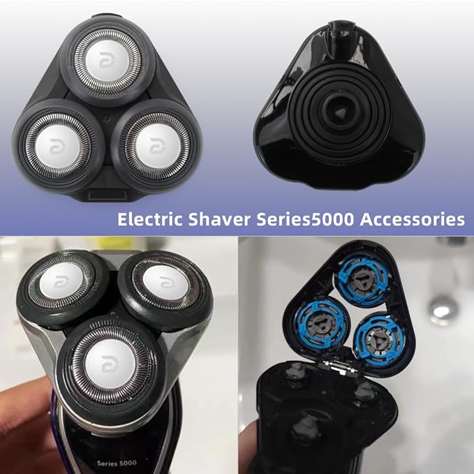 2024 New Complete Head Assembly Replacement for Philips Norelco Series 5000 Shavers S5335 S5340 S5355 S5360 S5370 S5380 S5390 S5391 S5395 S5396 S5400 S5420 S5510 S5520