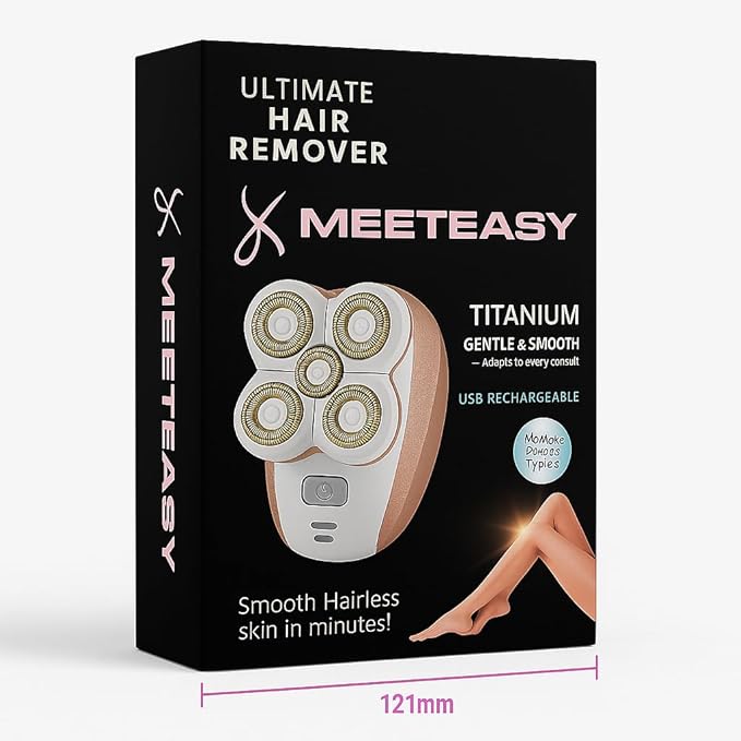 Electric Leg Shaver for Women - Rechargeable Painless Lady Razor for Leg Face Lips Body Underarms Armpit - Female Cordless Bikini Trimmer
