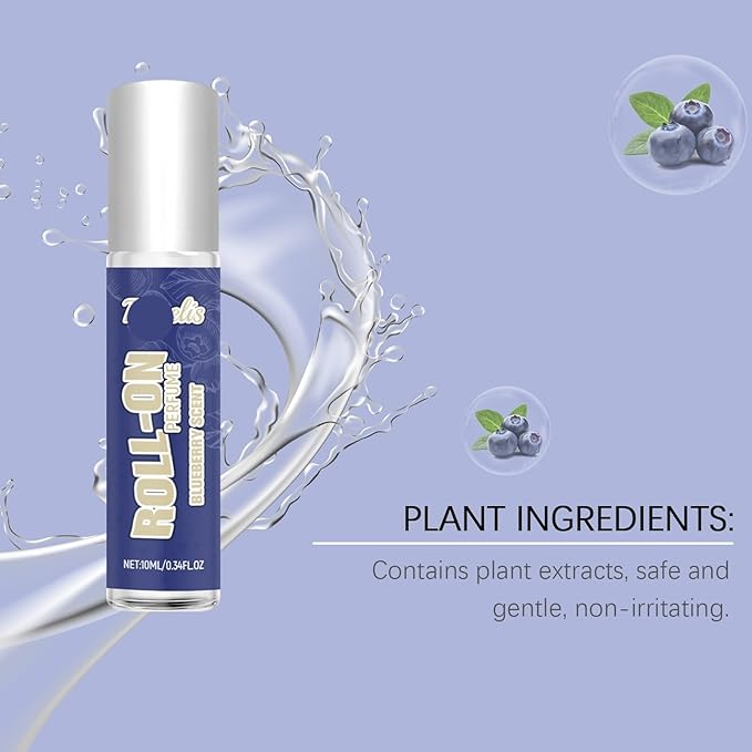 Blueberry Charm Roll-On Perfume - Unique &amp Long-Lasting Niche Fragrance(3PCS)