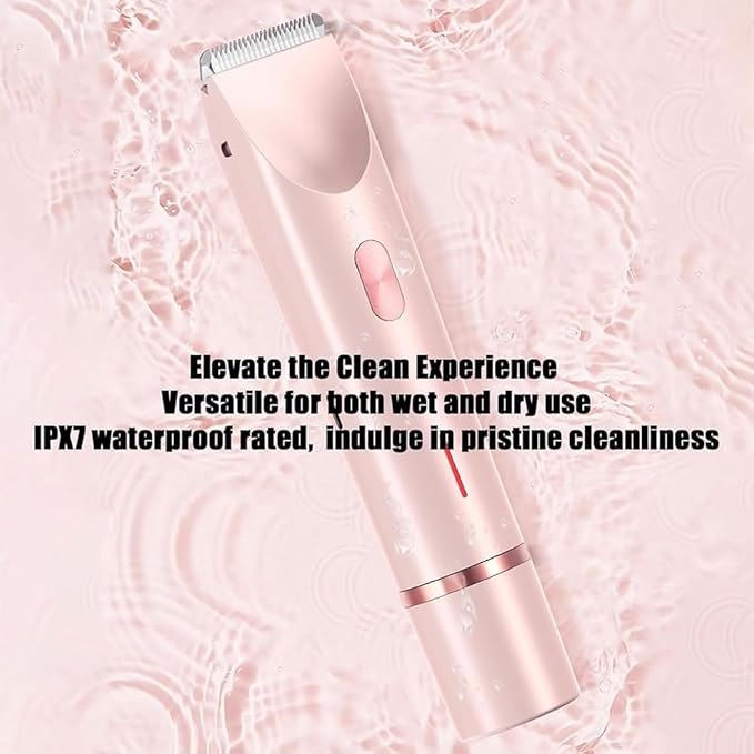 Razor - Bikini Trimmer for Women 2025 New Ultimate 2-in-1 Body Shaver with Removable Head Painless Hair Removal Wet &amp Dry for Leg Arm Underarm Bikini Area (Purple)