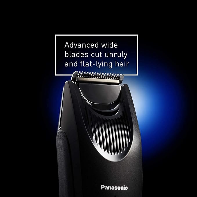 Panasonic Beard Trimmer for Men Cordless Precision Power Hair Clipper with Comb Attachment and 19 Adjustable Settings Washable ER-SB40-K 0.5-10mm lengths 1 Pack