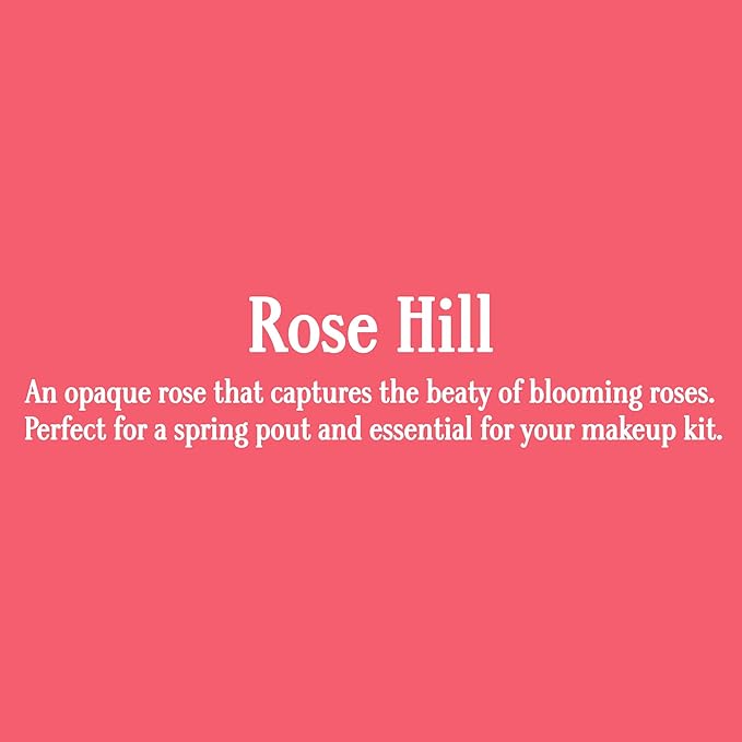 Gerard Cosmetics Color Your Smile Lip Gloss Rose Hill Super Pigmented Red Lip Gloss with LED Light and Mirror Shiny Finish Hydrating Liquid Lip Color Cruelty Free and Made in USA