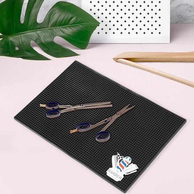 Salon Silicone Heat Styling Tools Mat Styling Station Mat Barber Mat for Hair Irons Curling Iron Straightener Pad Iron Flat Hair Waver Hair Tools Appliances Hair Dryer Salon