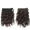 Short Curly Synthetic 4-piece Set Of Water Ripple Hair Extension Wig Clip In Woman's Clip Hair Accessories Hairpiece(6)