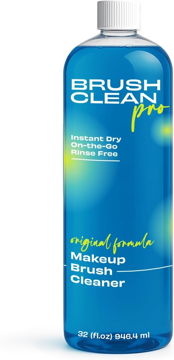 Original Makeup Brush Cleaner - Professional Cleanser for Makeup Brushes - Quick-Drying Rinse-Free Formula - Removes Stubborn Waterproof Make Up 32 oz