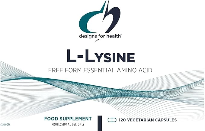 Designs for Health L-Lysine HCL Pills 1500mg - Amino Acid Lysine Hydrochloride Nutritional Supplement for Adults - Immune + Bone Health Support - Vegan + Non-GMO (120 Capsules)