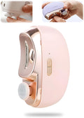 3 in 1 Automatic Electric Nail Clipper 2025 New Electric Toe Nail Clippers with Polishing for Seniors Adults Baby Automatic Electric Nail Clippers Nail File with LED Light &amp Storage Box (Pink)