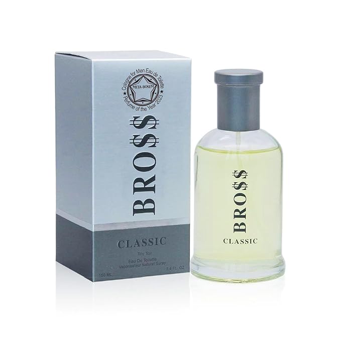 META-BOSEM 5Pc Set Men's Cologne Collection Eau de Parfum Natural Spray - Woody Fresh Notes - Holiday Gift (Pack of 5) Each 3.4 Fl Oz Total 17 Fl Oz
