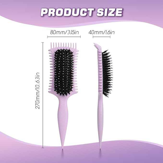 Candy Brush Curl Defining Hair Brush for Effortlessly Detangling Shaping and Styling Curls Upgrade Curl Brushes with Hair Coloring &amp Dyeing Design for All Hair Types for Women and Girl Idea Gift