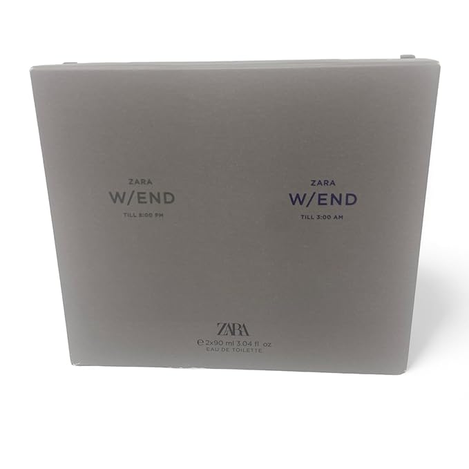 Zara Men's W/END TILL 8.00 PM W/END TILL 3:00 AM 2 Pack 100 ML/ 3.4 Fl. Oz +100 ML Fl. Oz