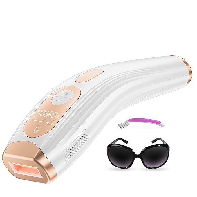 Laser Hair Removal IPL Laser Hair Removal for Women and Men Permanent Hair Removal Device with 3.0 IPL Red Light Wave Home Laser Hair Removal Device for Facial Legs Armpits Bikini Body Use