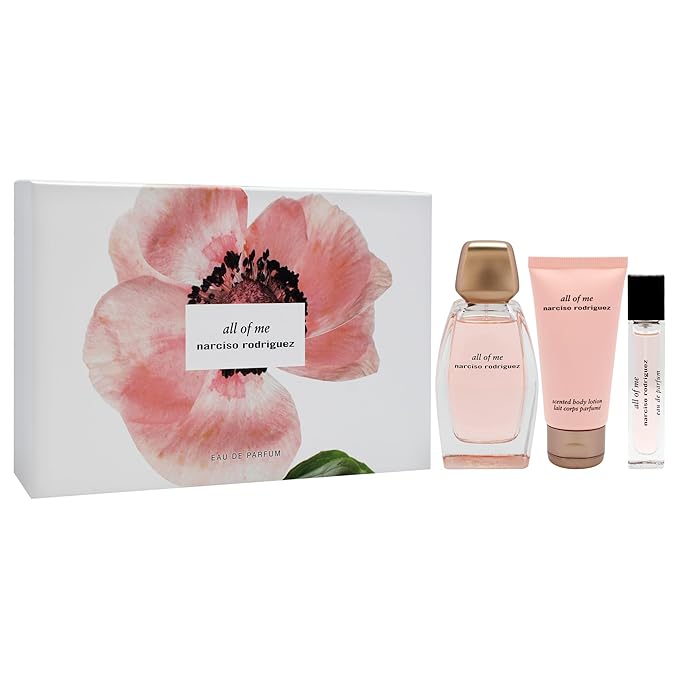 Narciso Rodriguez All Of Me for Women - 3 Pc Gift Set 3.3oz EDP Spray 1.6oz Body Lotion 0.33oz EDP Spray