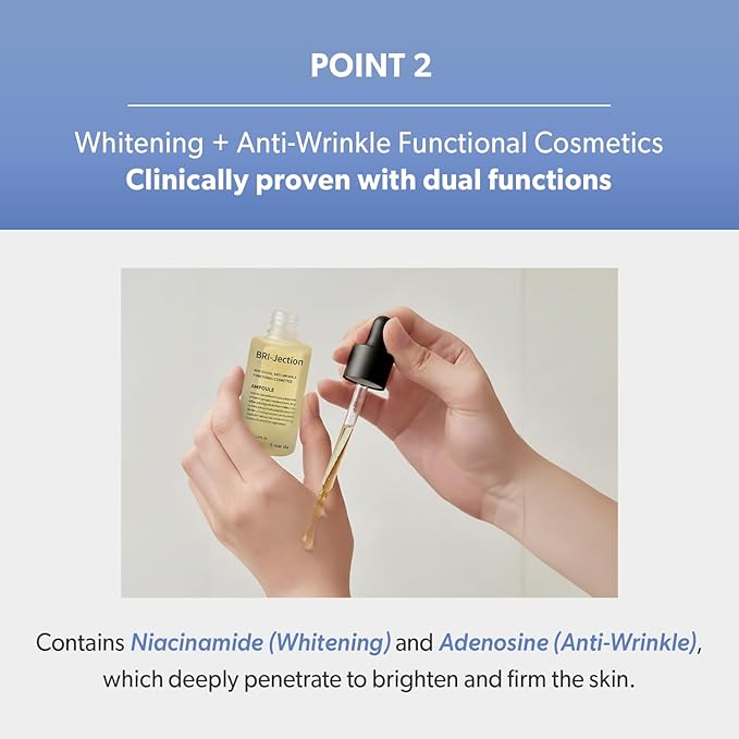 A mar da BRI-Jection Ampoule 30ml ? Hydrating &amp Radiance Serum with 3GF Complex &amp Volufiline | For Smooth and Supple-Looking Skin