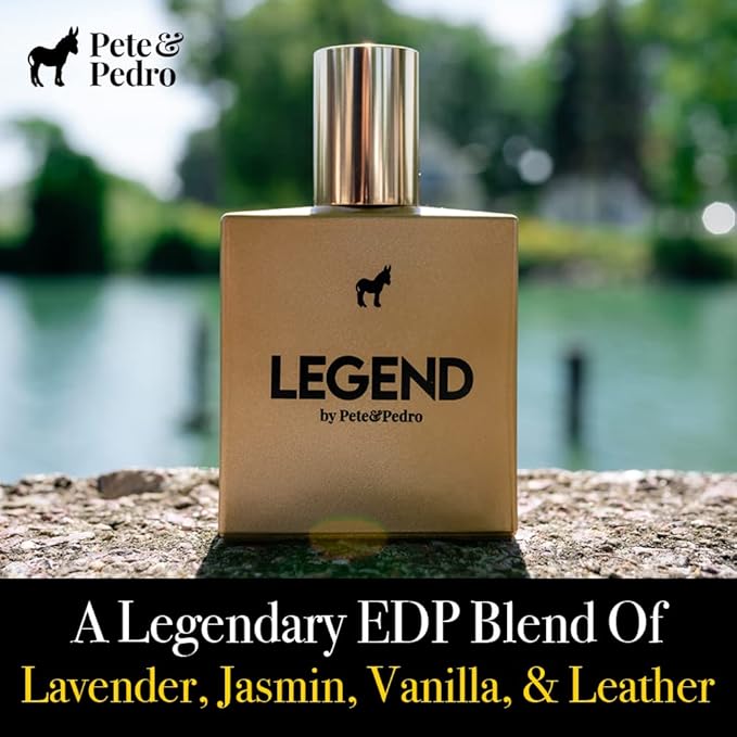 Pete &amp Pedro LEGEND - Eau De Parfum | Original Male Fragrance - Citrus Spice And Lasting Leather Notes Men's Cologne | As Seen on Shark Tank 1.7 oz