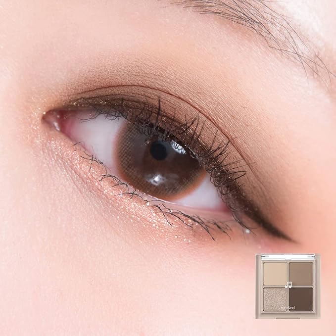 romand Better Than Eyes 6 colors | Basics Eyeshadow PaletteVelvety Texture long-lasting makeup Galaxy pearl glitter MLBB MEBB| 6g/0.21oz No.M02 DRY BUCKWHEAT FLOWER