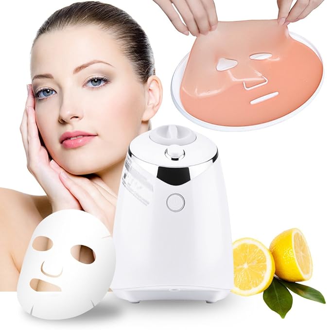 DeMoce Face Mask Maker Facial Mask Machine with 32 Counts Collagen Pills Make Your Own Face Masks Kit Home Automatic DIY Face Mask Maker Facial Cream Maker Gifts for Women Girls