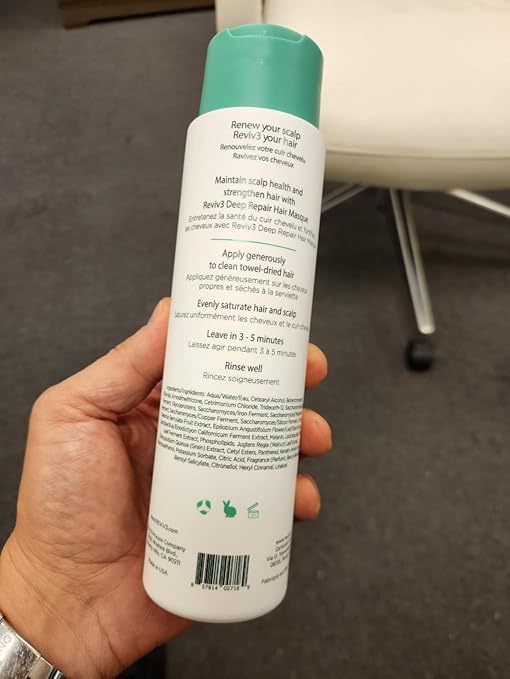 REVIV3 PROCARE Mend Hair Repair Mask - Deeply Moisturizing Keratin for Dry &amp Damaged ? Color Safe ? Color Mask Prevents Split-Ends &amp Breakage ? For All Hair Types (12.1 oz)