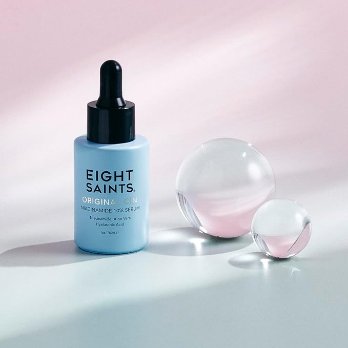 Eight Saints Original Cin 10% Niacinamide Serum For Face Anti Aging Natural and Organic Facial Serum to Reduce Fine Lines Dark Spots Large Pores and Wrinkles 1oz