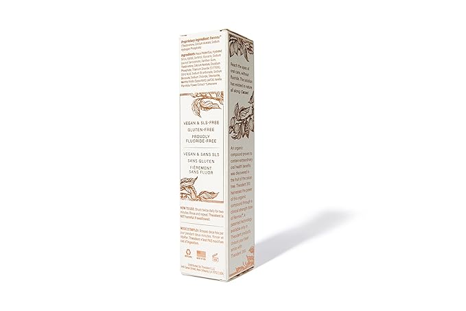 Theodent 300 Fluoride-Free Natural Toothpaste Clinical Strength for Remineralization and Sensitivity Reduction Whitening Crystal Mint (3.4 Ounces 96.4 Grams)