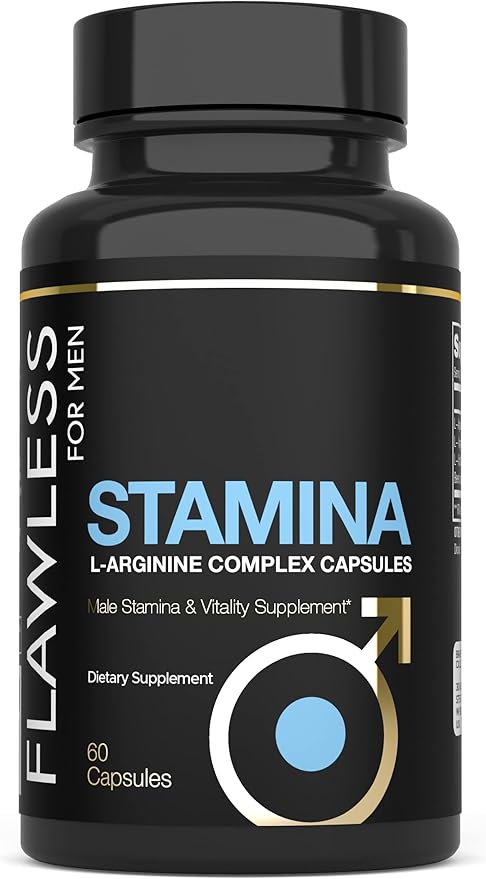 Stamina | Extra Firm Hard On Pills | Fast Acting L-Arginine L -Citrulline &amp Nitric Oxide Supplement for Men | Promotes Male Vitality Blood Flow and Endurance | 60 Capsules