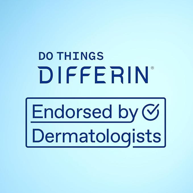 Differin Acne Treatment Gel 90 Day Supply Retinoid Treatment for Face with 0.1% Adapalene Gentle Skin Care for Acne Prone Sensitive Skin 45g Pump (Packaging May Vary)