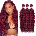 Burgundy Bundles Human Hair 99j Bundle Human Hair 99j Burgundy 3 Bundles 20 22 24 inch Wine Red Water Wave Bundle