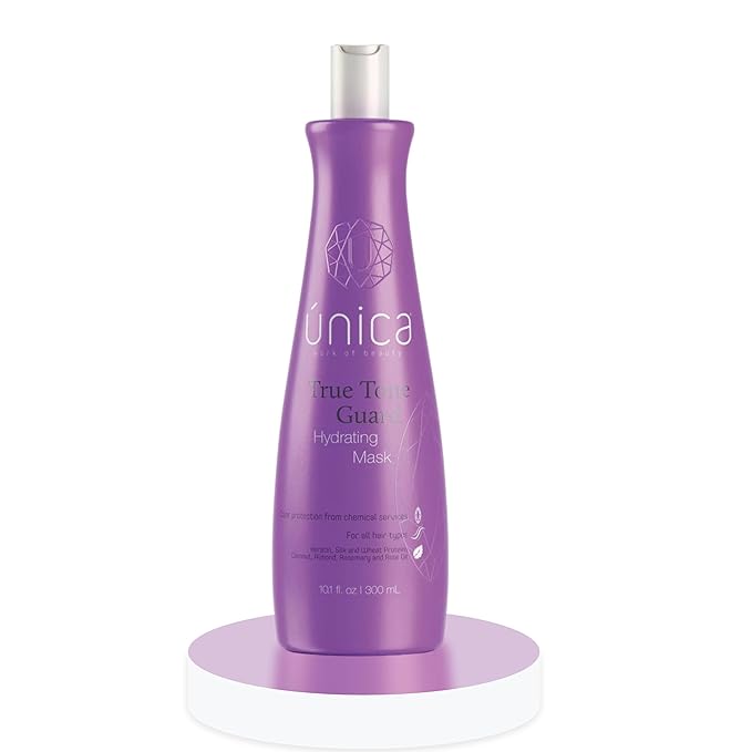 UNICA Work of Beauty True Tone Guard Hydrating Hair Mask ? Deep Moisture Treatment with Wheat Protein &amp Botanical Extracts for Color-Treated Hair ? 10 oz