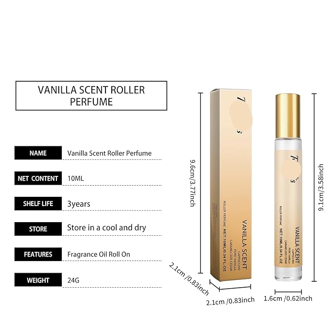 Charming Roll-On Perfume - Long-Lasting Fresh Cappuccino Allure Portable Fragrance For All-Day Elegance(3PCS)