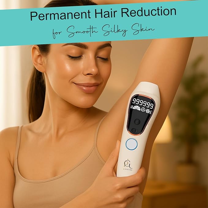 Professional IPL Laser Hair Removal Device &amp Epilator for Women and Men 999999 Flashes Permanent Hair Reduction for Face Legs Arms Bikini Line &amp Body Painless Treatments for Smooth Skin