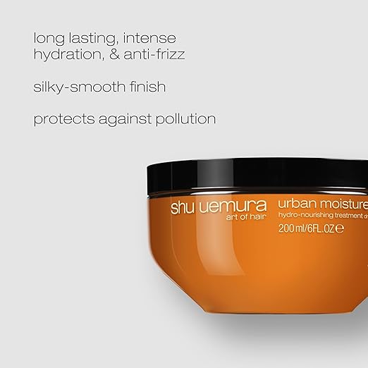 Shu Uemura art of hair Urban Moisture Deep Hydration Treatment Mask - Nourishes Smooths and Adds Shine For Dry Hair 6 Fl Oz