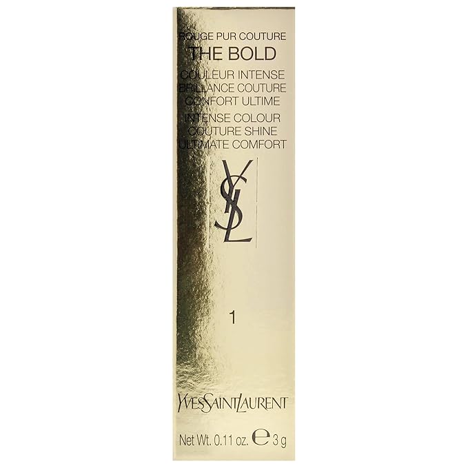 YVES SAINT LAURENT Rouge Pur Couture The Bold Lipstick - 1 Le Rouge for Women - 0.11 oz Lipstick