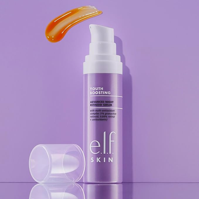 e.l.f. SKIN Youth Boosting Advanced Night Retinoid Serum Anti-Aging Serum For Reducing Appearance of Fine Lines &amp Wrinkles Vegan &amp Cruelty-Free