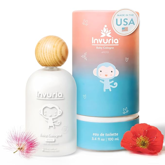Afeto Baby Cologne | Alcohol-Free Cologne | For Boys &amp Girls | Baby Eau de Toilette | Newborn Perfume | 3.4 oz | 100 mL