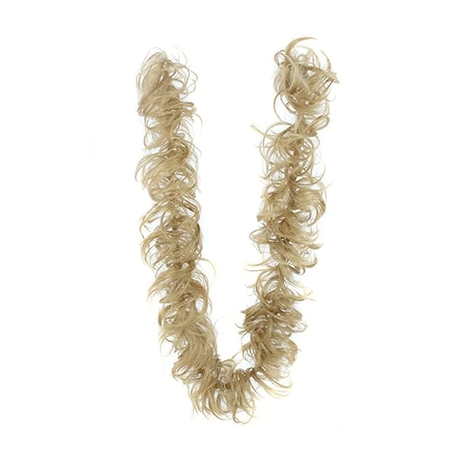 EARSHOT Hair Buns Hair Piece Messy Bun Ponytail Hair Extensions 80cm Long with Elastic Rubber Band Synthetic Fluffy Wrap Wig Women Hair Bun Hair Accessories For Girls (Color : #24)