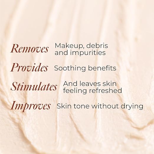 Borghese Crema Saponetta Creme Cleanser - Gentle Face Cleanser for Enlarged Pores Tone &amp Texture with Sea Salt &amp Hyaluronic Acid For All Skin Types