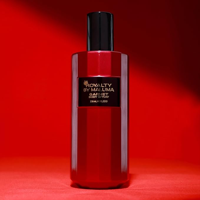 Garnet Gift Set 2 pcs - Long-Lasting Fougere Woody Perfume for Men - Bold and Vibrant Body Spray for Men - Long-lasting Top Notes of Lavender and Baies Rose - Ideal Gift for Men