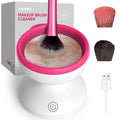 Alyfini Makeup Brush Cleaner Machine-Professional Electric Make up Brushes Cleaner Cleanser Solution for Kabuki Foundation Liquid Powder Face Makeup Self Tanner BrushGifts for Women Stocking Stuffers