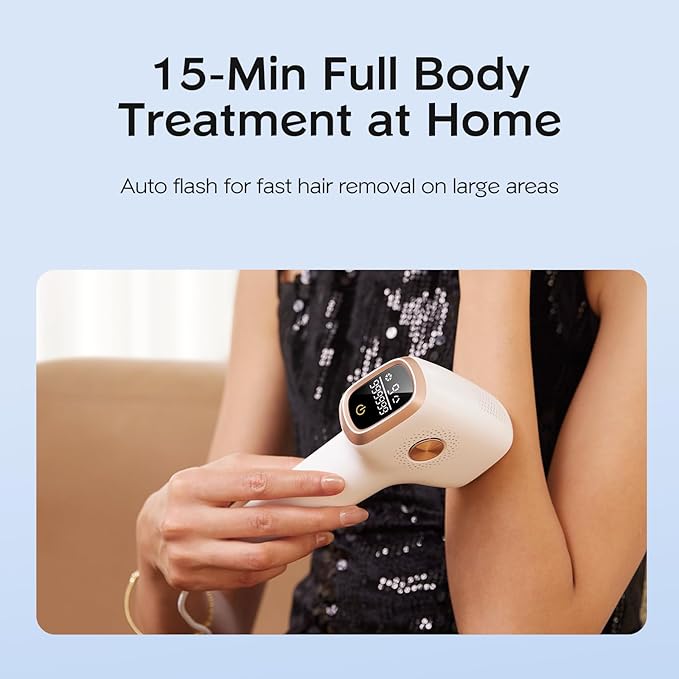 INNZA IPL Hair Removal with Ice Cooling Care Function for WomenLong-Lasting Results999999 Flashes Painless Hair Removal Hair Removal Device for Armpits Legs Arms Bikini Line