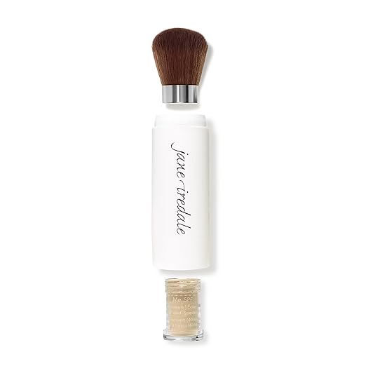 jane iredale Powder-Me SPF 30 Dry Sunscreen Broad Spectrum Brush-On Physical Sun Protection for Face Body &amp Scalp Refillable Vegan Cruelty-Free